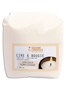 Cire à bougie végétale, sachet de 1,2kg