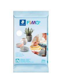 Pâte à modeler FIMOair durcissant à l'air, pain de 250g, blanc