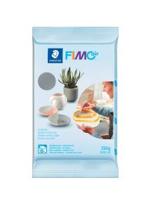 Pâte à modeler FIMOair durcissant à l'air, pain de 250g, gris