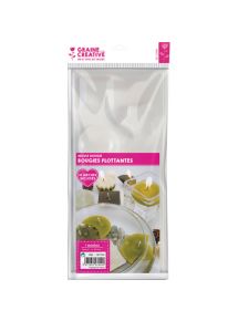 Moule pour créer des bougies flottantes + mèches, lot de 7 formes différentes