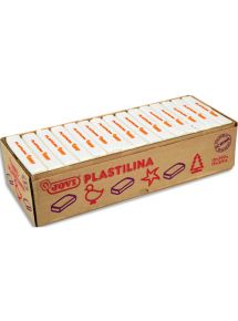 Pâte à modeler végétale Plastilina, boîte de 15x350g, blanc