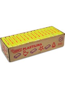 Pâte à modeler végétale Plastilina, boîte de 15x350g, jaune