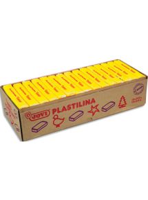 Pâte à modeler végétale Plastilina, boîte de 15x350g, jaune foncé