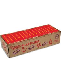 Pâte à modeler végétale Plastilina, boîte de 15x350g, rouge