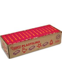 Pâte à modeler végétale Plastilina, boîte de 15x350g, rubis