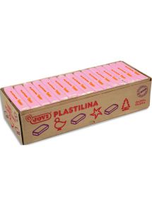 Pâte à modeler végétale Plastilina, boîte de 15x350g, rose