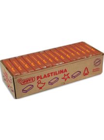 Pâte à modeler végétale Plastilina, boîte de 15x350g, marron