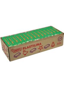Pâte à modeler végétale Plastilina, boîte de 15x350g, vert