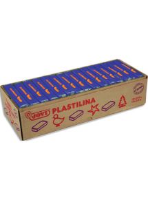 Pâte à modeler végétale Plastilina, boîte de 15x350g, bleu foncé