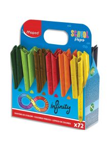 Crayon de couleur Color'Peps Innovation, schoolpack de 72