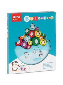 Puzzle 16 pièces sur le thème des pingouins, jeu d'équilibre