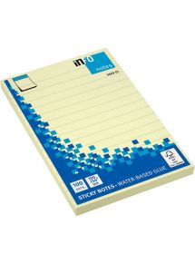 Lot de 12 blocs 100 feuilles 100 x 150 mm ligné coloris jaune