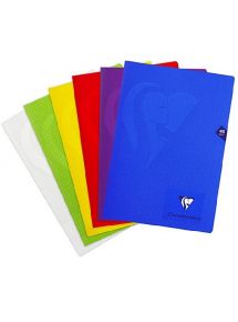 Cahier polypro Mimesys 21x29,7cm, 96 pages, petits carreaux, assortis