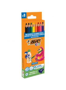 Etui de 8 crayons Multi surface fin assortis