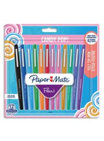 Stylo feutre Flair Candy Pop, pochette de 12 couleurs assorties