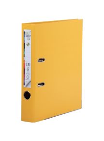 Classeur à levier PREM'TOUCH format A4+, dos 5 cm, jaune