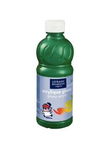 Peinture acrylique Glossy, flacon de 500ml, vert brillant