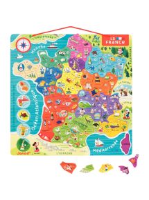 Puzzle magnétique 93 pièces, la France