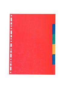 Jeu de 6 intercalaires en carte recyclée 220g, format A4