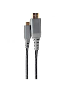 Cordon HDMI vers USB-C 1,8m gris