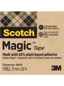 Ruban adhésif Scotch Magic recyclé, 19mmx33m