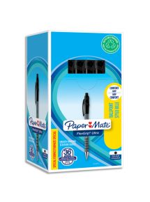 Stylo bille pointe moyenne Flexgrip Ultra, écriture 0,5mm, pack de 36 noir