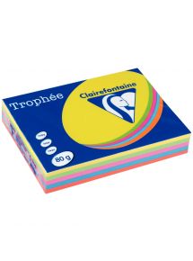 Papier Trophée A4 80g, assortis intenses ramette de 500 feuilles (2102230)