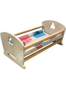 Lit berceau en bois pour poupées