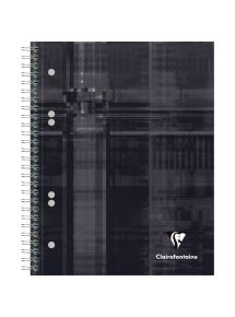 Cahier à reliure intégrale BIND'O BLOCK 180 pages perforées, format A5+, petits carreaux