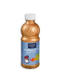 Peinture acrylique Glossy, flacon de 500ml, or