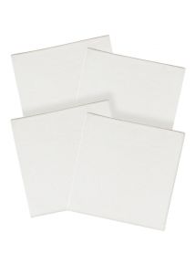 Lot de 4 cartons entoilés 10x10 cm