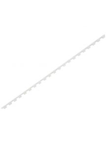 Boîte de 100 peignes à relier en  plastique 6mm blanc 