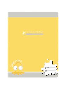 Cahier 17x22cm, 32p, sécail 2,5mm, 90g