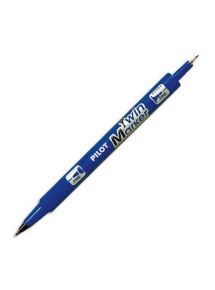 Marqueur permanent pointes ogives  Twin Marker, trait 0,4/0,5mm, bleu