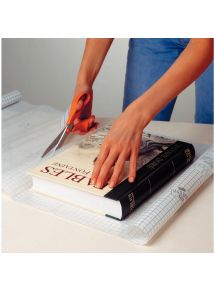Rouleau couvre livre adhésif repositionnable, 2x0,45 m