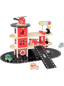 Caserne des pompiers en bois