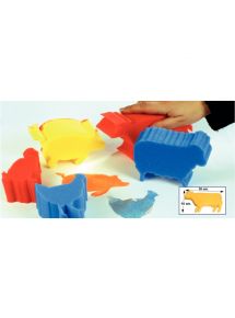 Lot  de 5 éponges géantes animaux