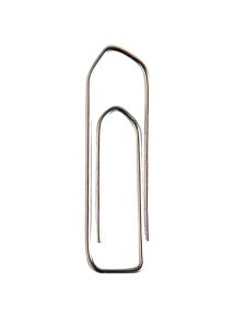 Trombone en acier galvanisé et bout chevron, 25mm, boîte de 1000