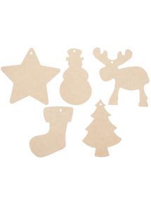 Lot de 50 maxi décorations de Noël à suspendre, assortiment 2