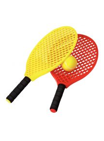 Lot de 6 raquettes mini tennis + 3 balles