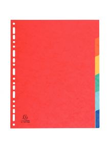 Jeu de 6 intercalaires en carte lustrée 400g, format A4+