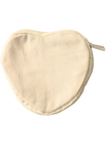 Lot de 6 porte-monnaie coeur en coton