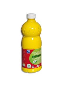 Gouache Color & Co, flacon de 1l, jaune primaire