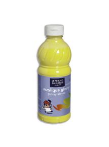 Peinture acrylique Glossy, flacon de 500ml, jaune primaire