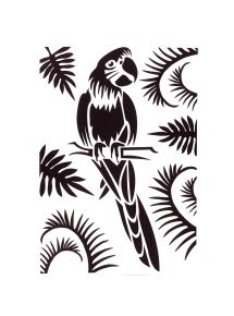 Pochette de 6 pochoirs animaux sauvages