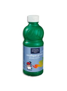 Peinture acrylique Glossy, flacon de 500ml, vert brillant