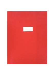 Paquet de 10 protège-cahiers en PVC 21/100ème, pour format 24x32 cm, rouge