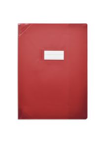 Protège-cahier 24x32cm, plastique Strong line, rouge