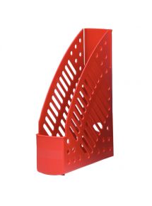 Porte-revues en polystyrène ajouré rouge