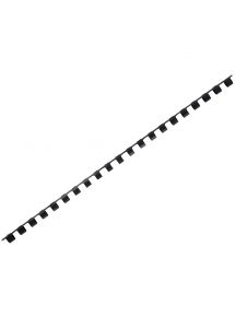 Boîte de 100 peignes à relier en  plastique 8mm noir 